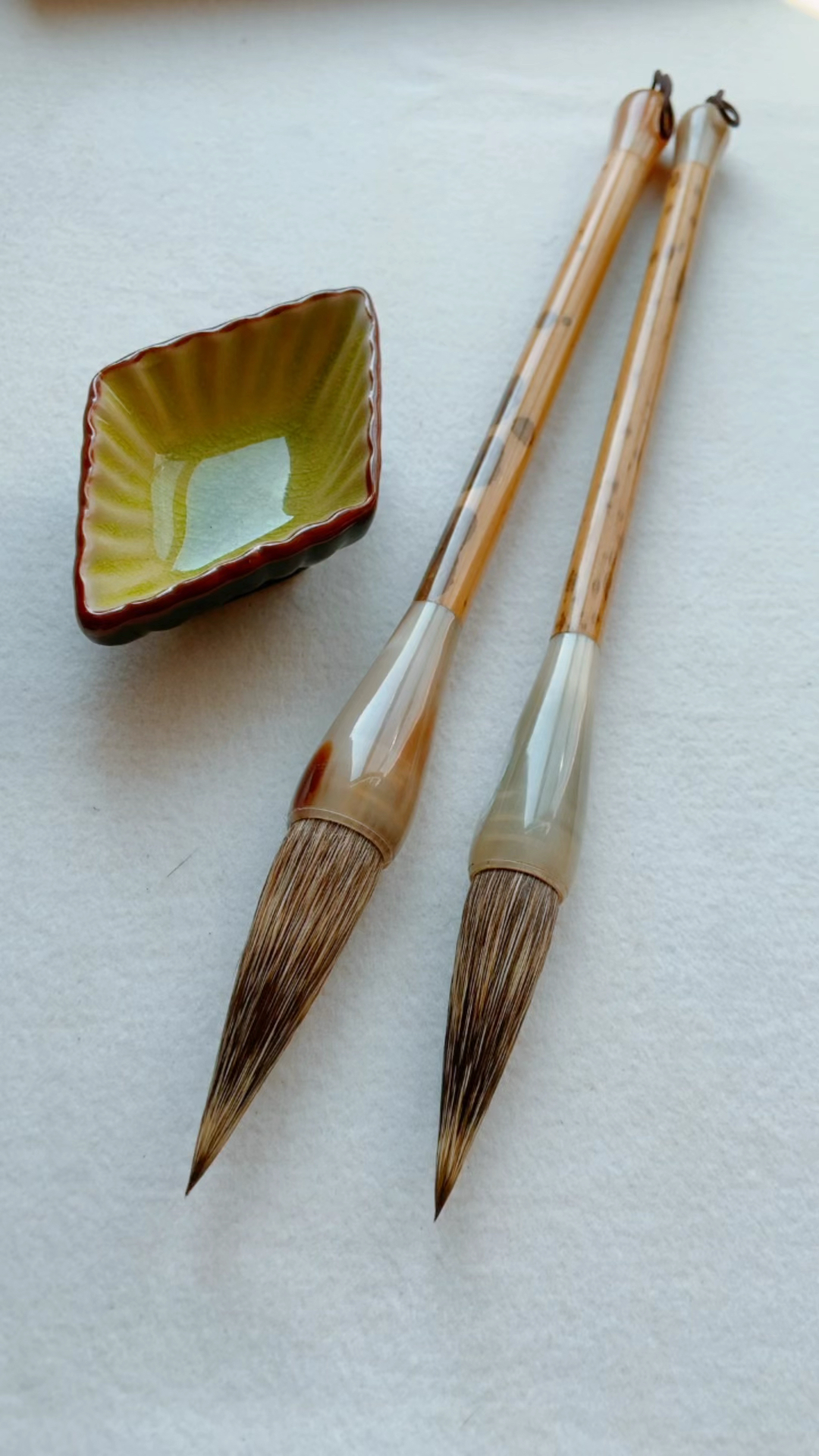 湘妃牛角石獾笔