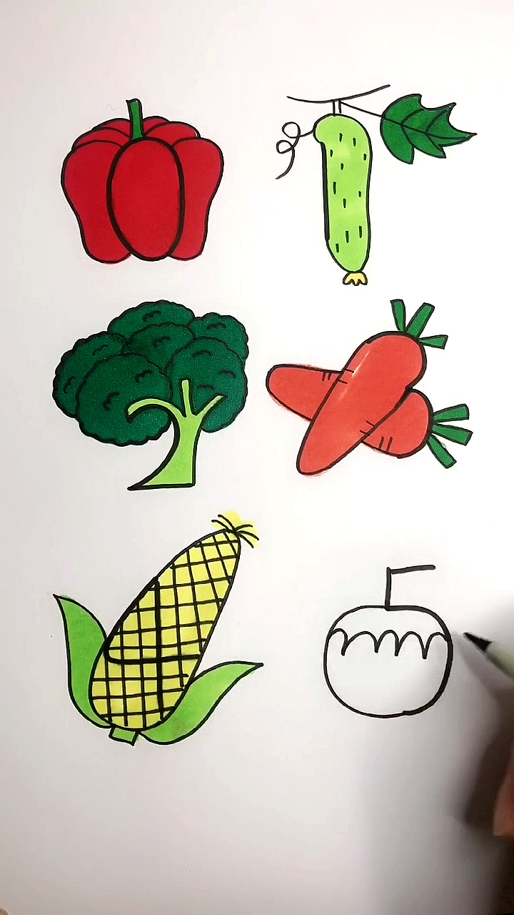 你画我猜蔬菜图片