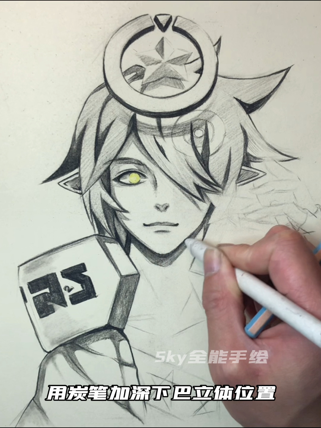 画画原来如此简单今天教你手绘凹凸世界最强审判长丹尼尔文字讲解教程