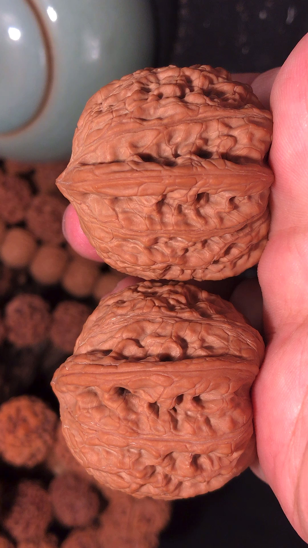 文玩核桃#平谷绣球,密度超棒!-度小视