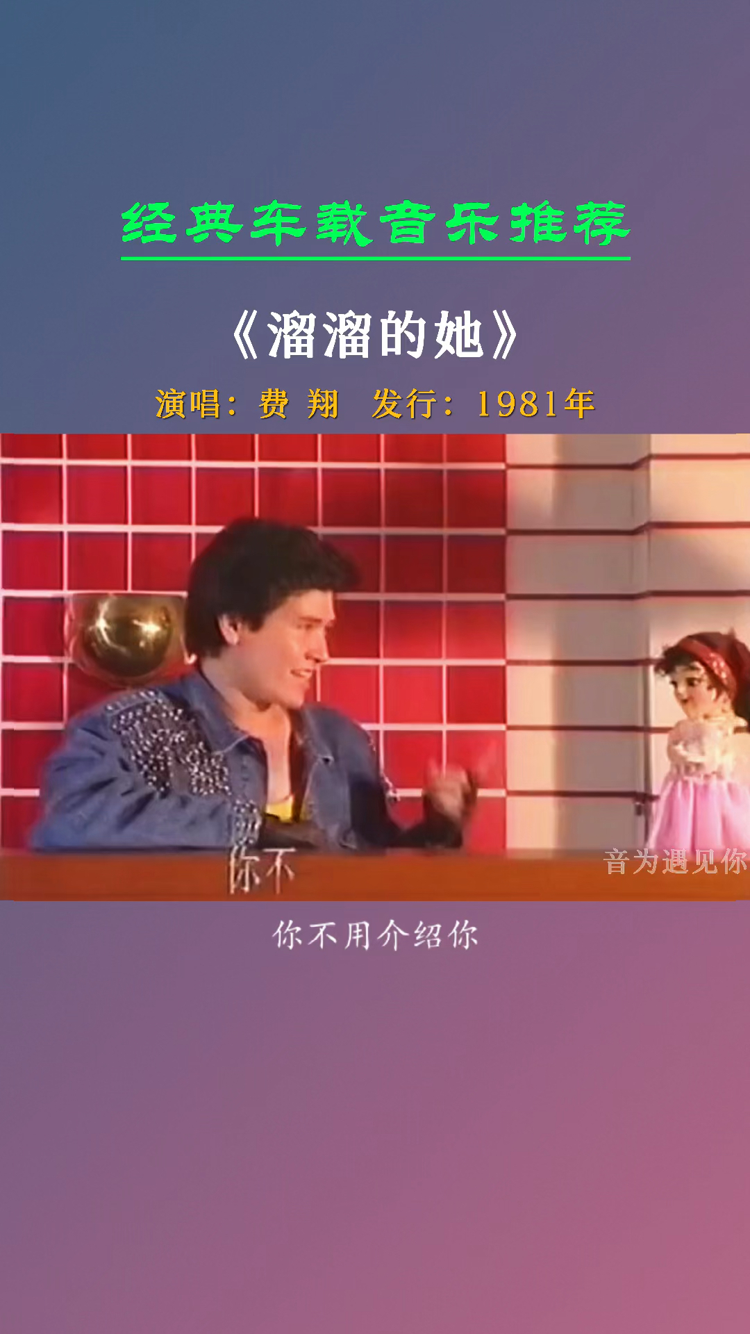 《溜溜的她》费翔