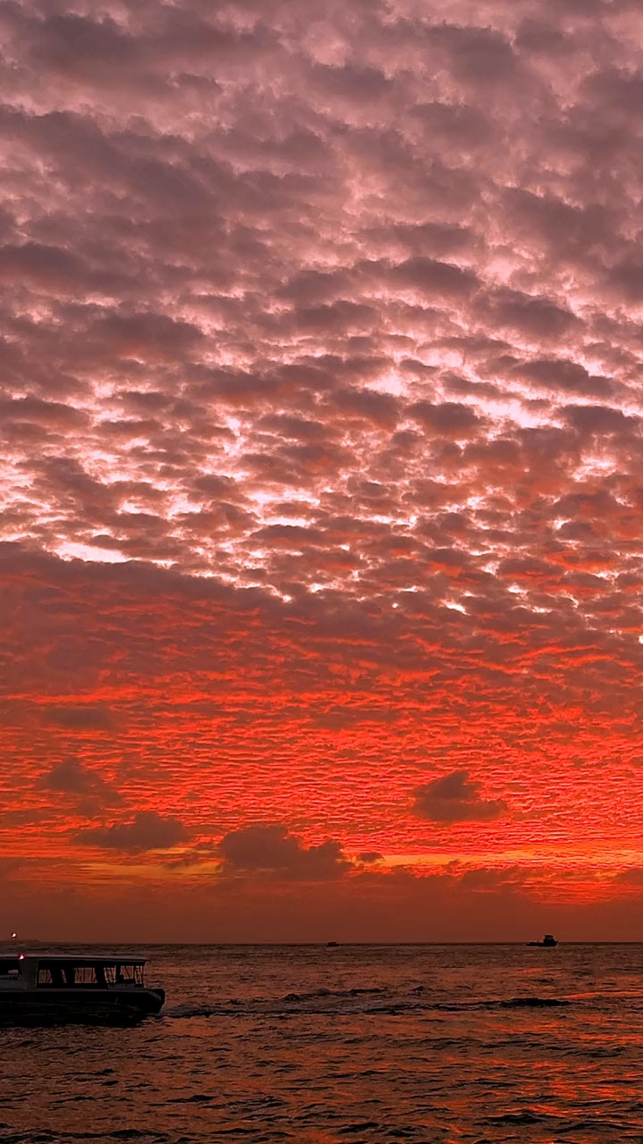 大自然美景夕阳无限好只是近黄昏