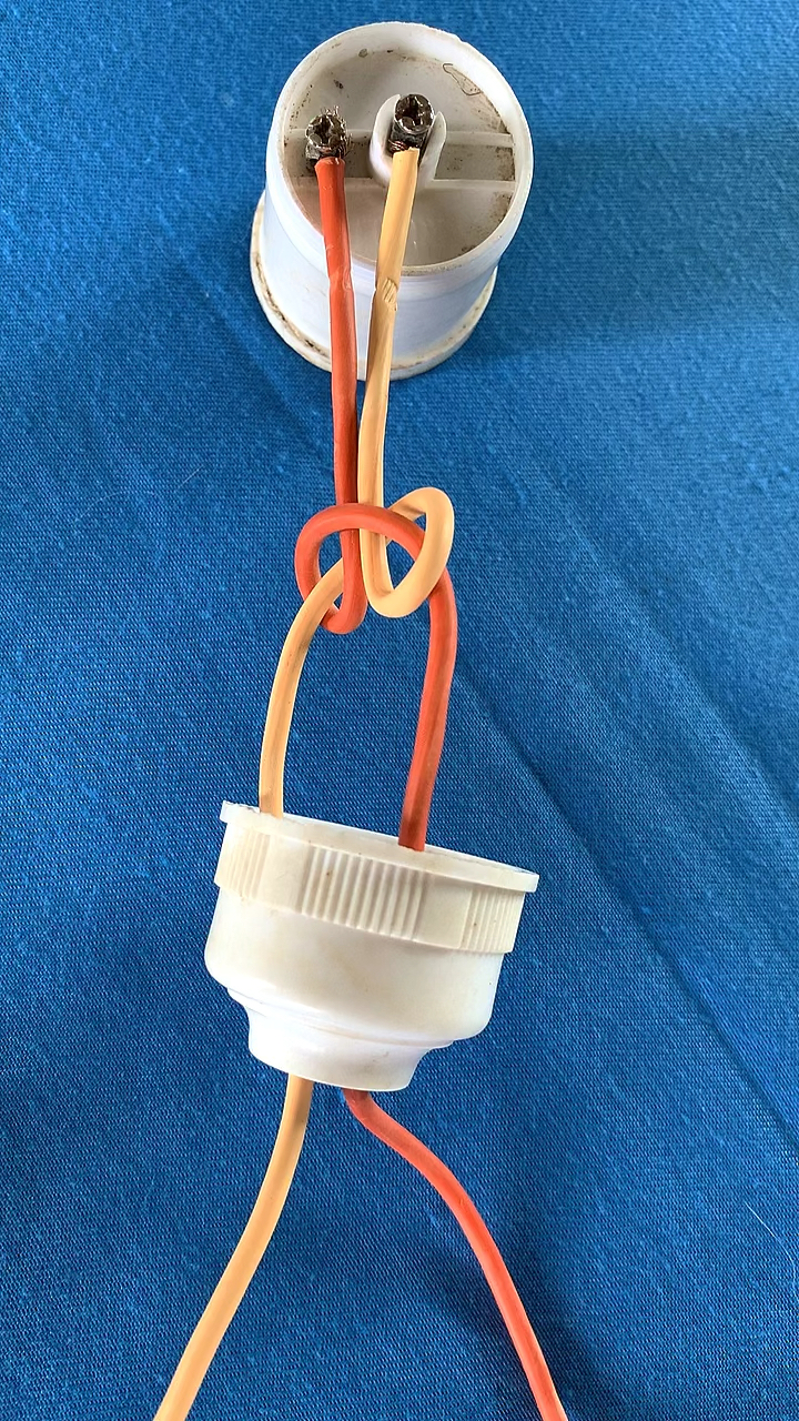 电工灯头结的打结方法!