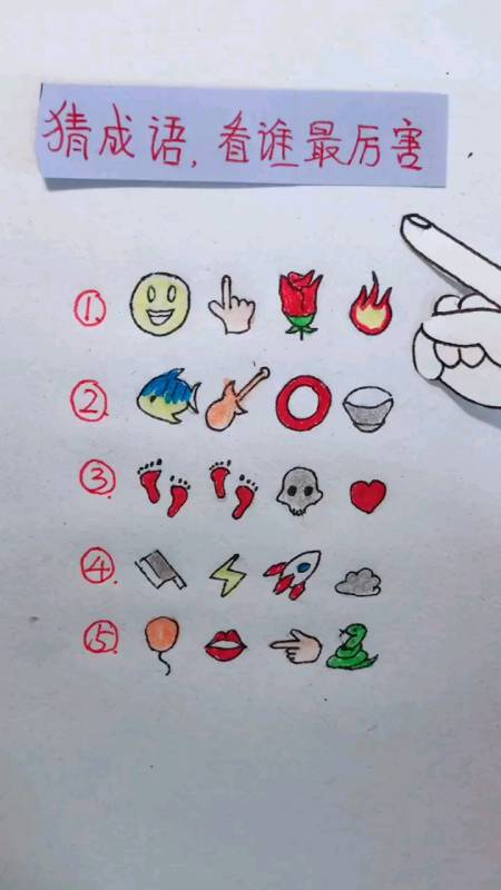 看图猜成语你能猜到几个