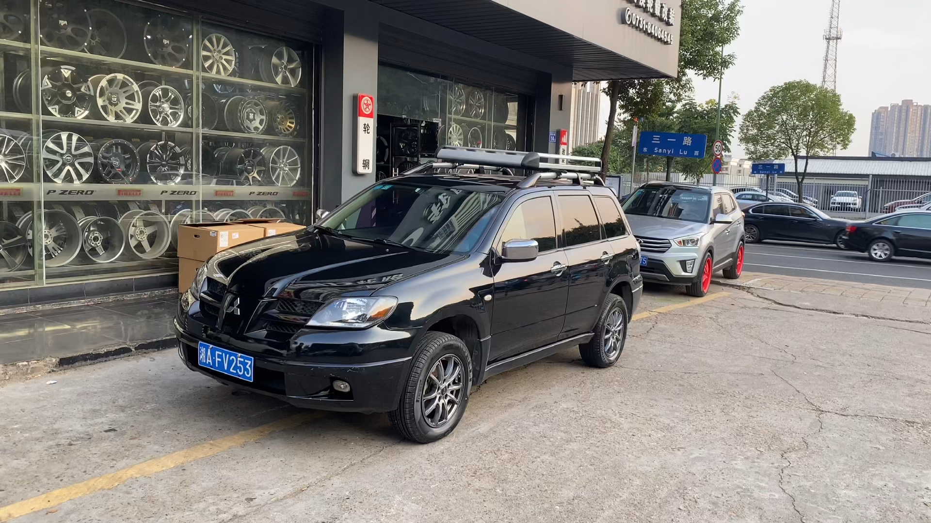 轮毂轮胎改装升级#三菱欧蓝德轮毂轮胎改装升级!