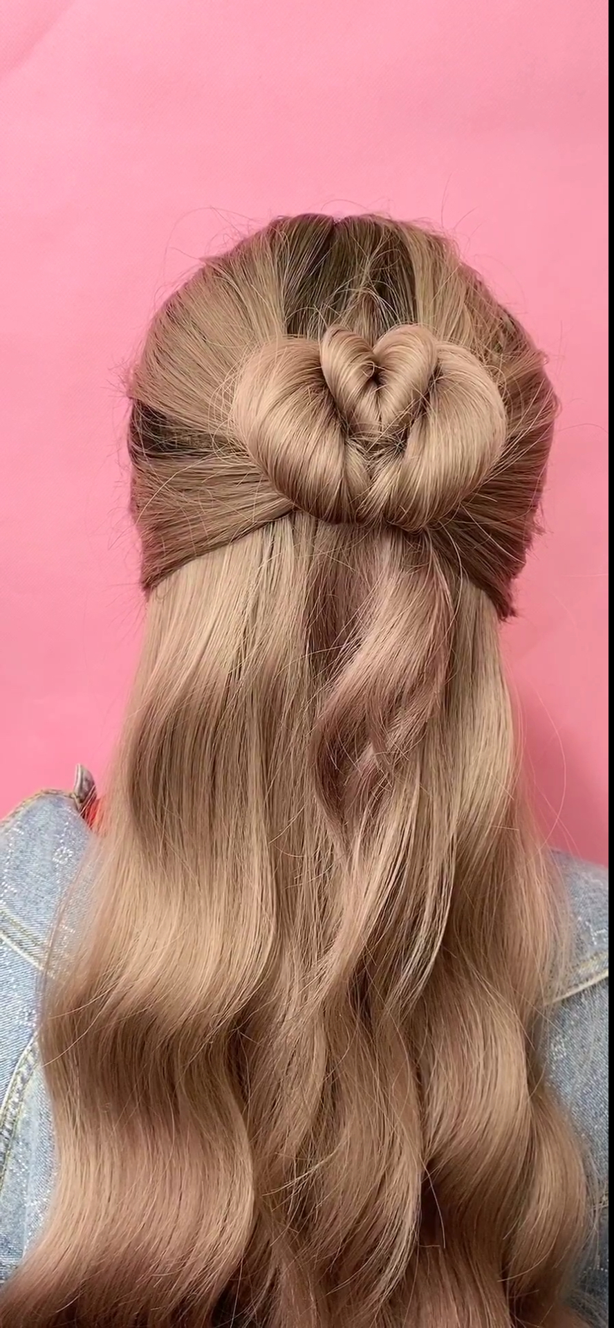 全民最火编发#毕业季教你快速扎双爱心丸子头