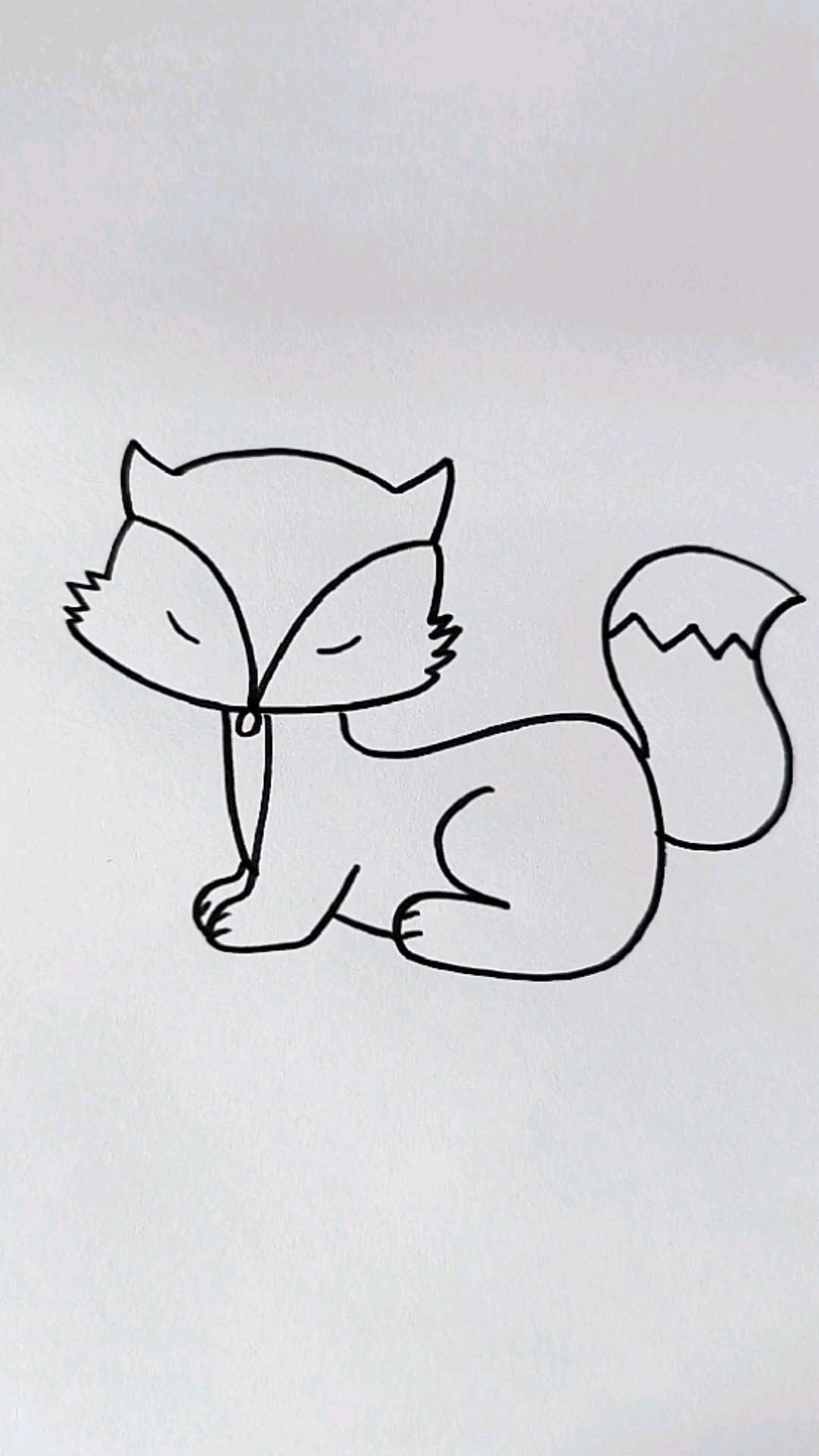 狐狸的简笔画简单图片