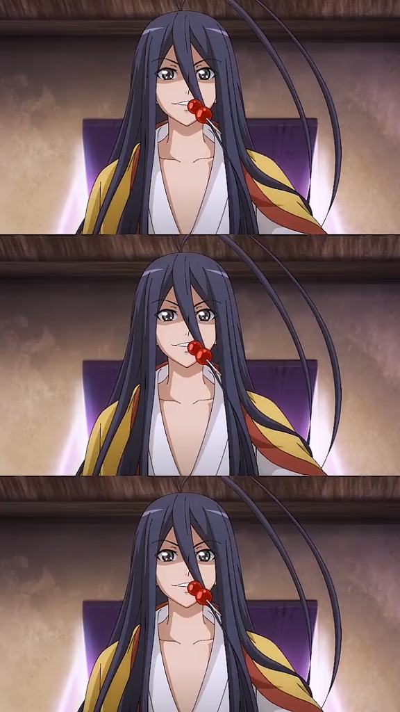 动漫#头上两根呆毛和嘴里的冰糖葫芦就是东方月初的标志