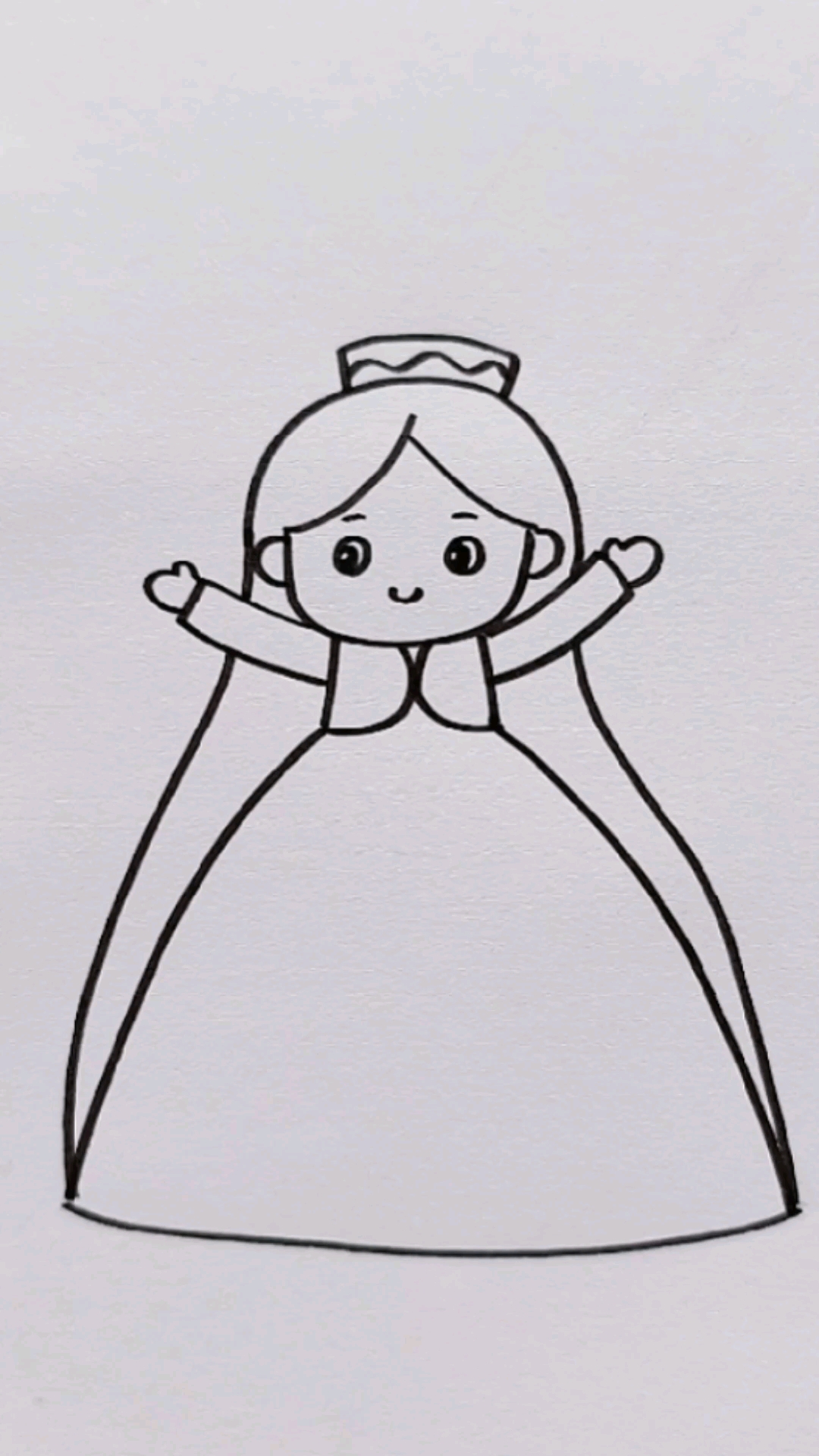 简笔画#画维吾尔族女孩