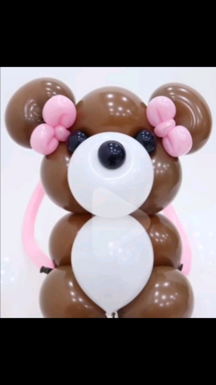 这是高手#气球编织可爱的网红熊
