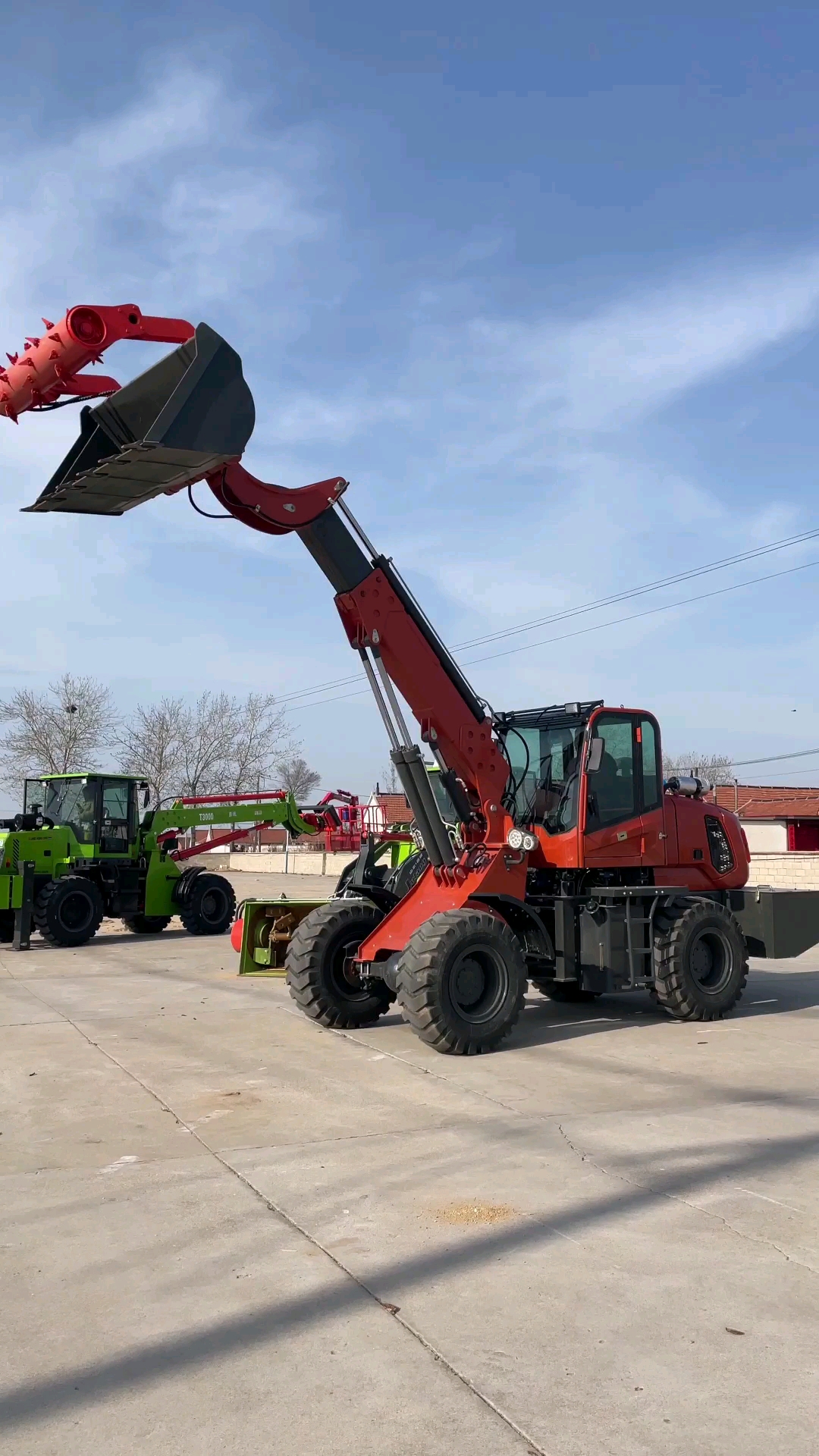 伸缩臂铲车,小型装载机,巨浪伸缩臂装载机