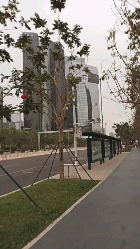 深圳都市风光#前方有后海大道边的标志性建筑物