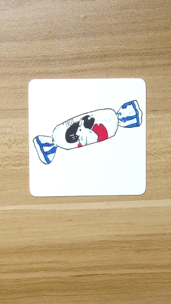 儿童简笔画#可爱的大白兔奶糖