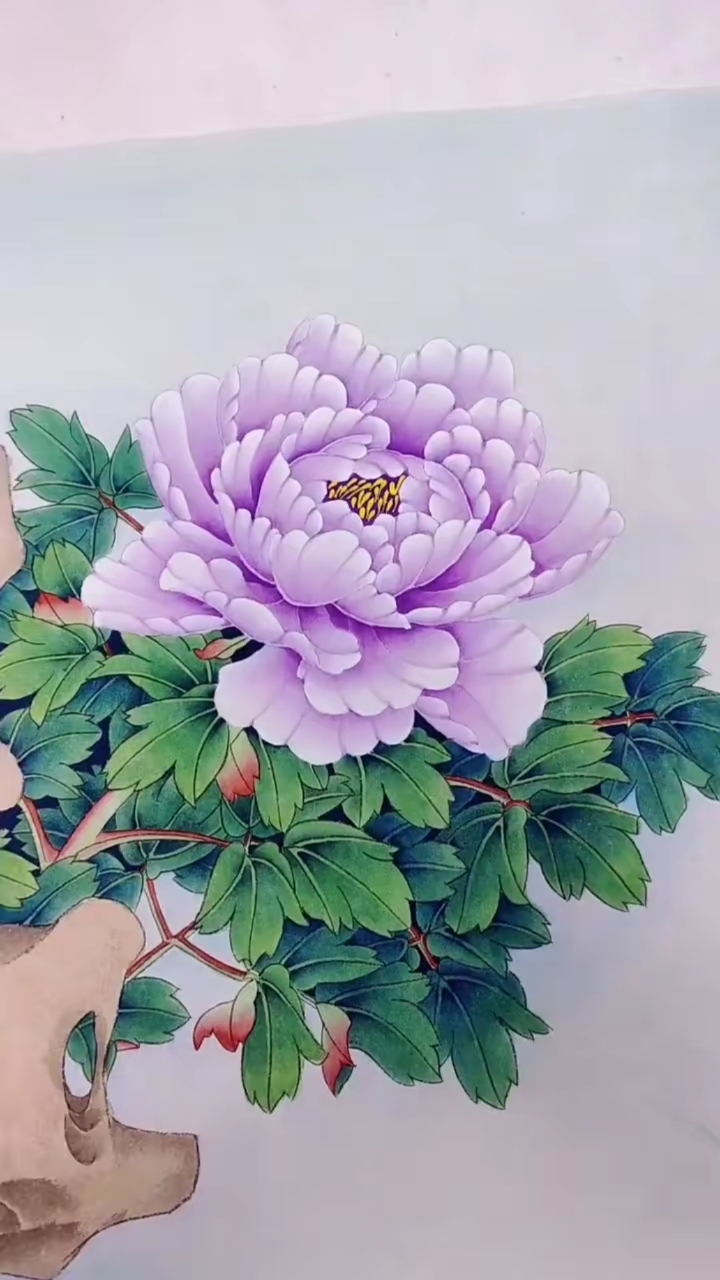 甘肃龙宝斋书画艺术#工笔牡丹