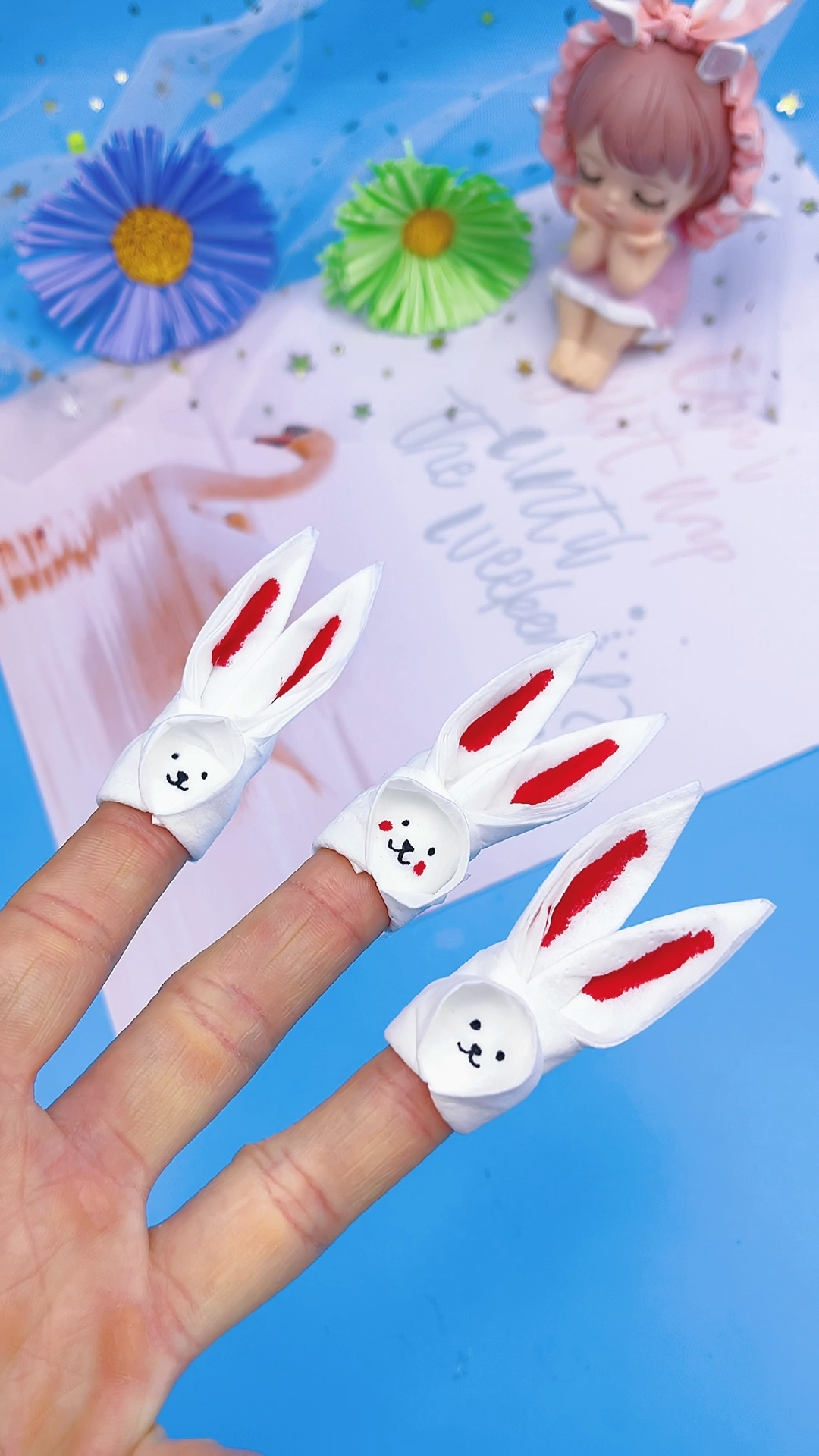 你好,夏天#用纸巾折一只小兔子,好可爱呀!-度小视