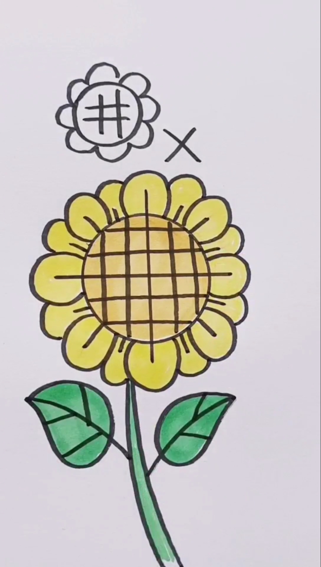 11种向日葵的画法幼儿图片