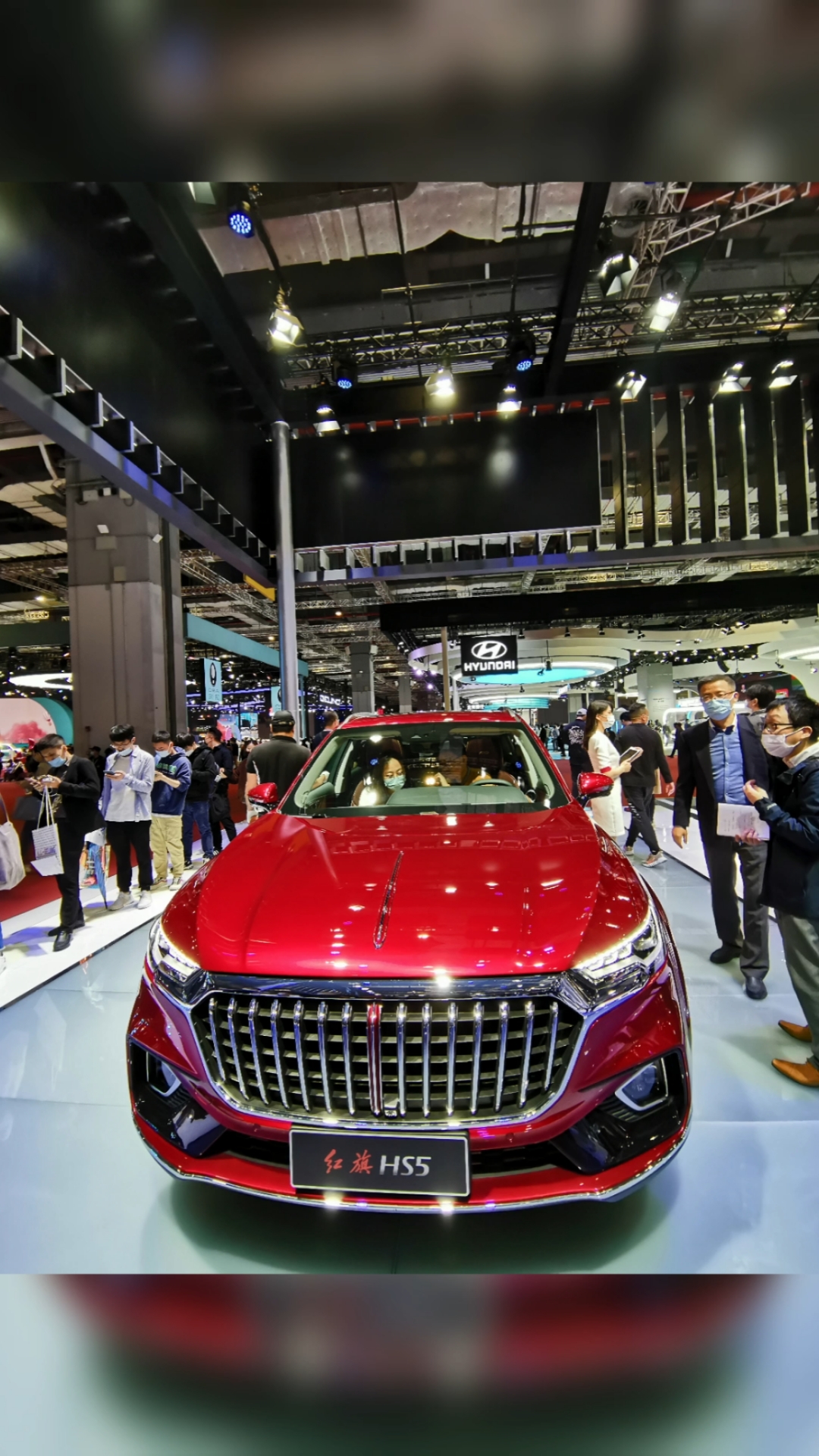 中国红旗轿车suv,国车红旗hs5#2021上海车展之红旗汽车07展台分享