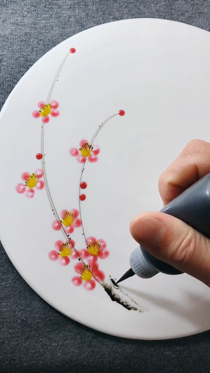 果酱画#简单盘头画