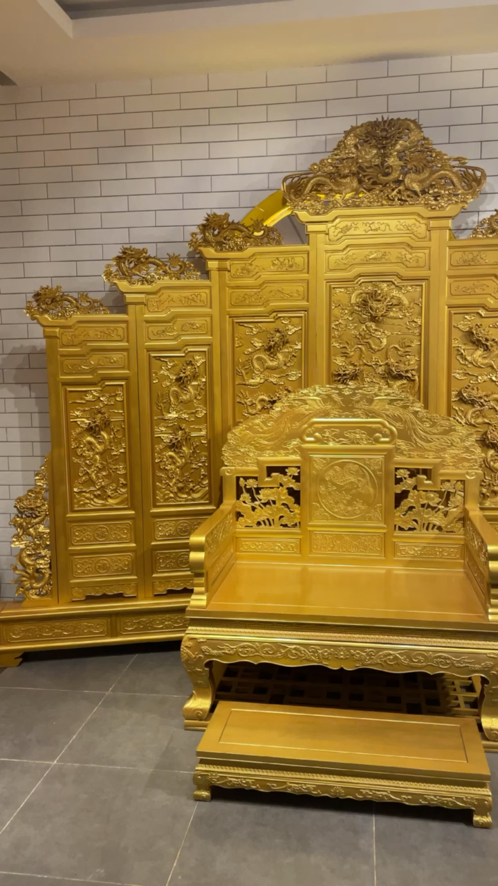 古典红木家具#金丝楠木龙椅