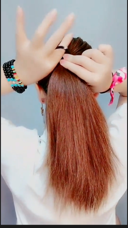 一根皮筋扎最97花苞丸子头,你们要的慢教程,学会了吗-度小视