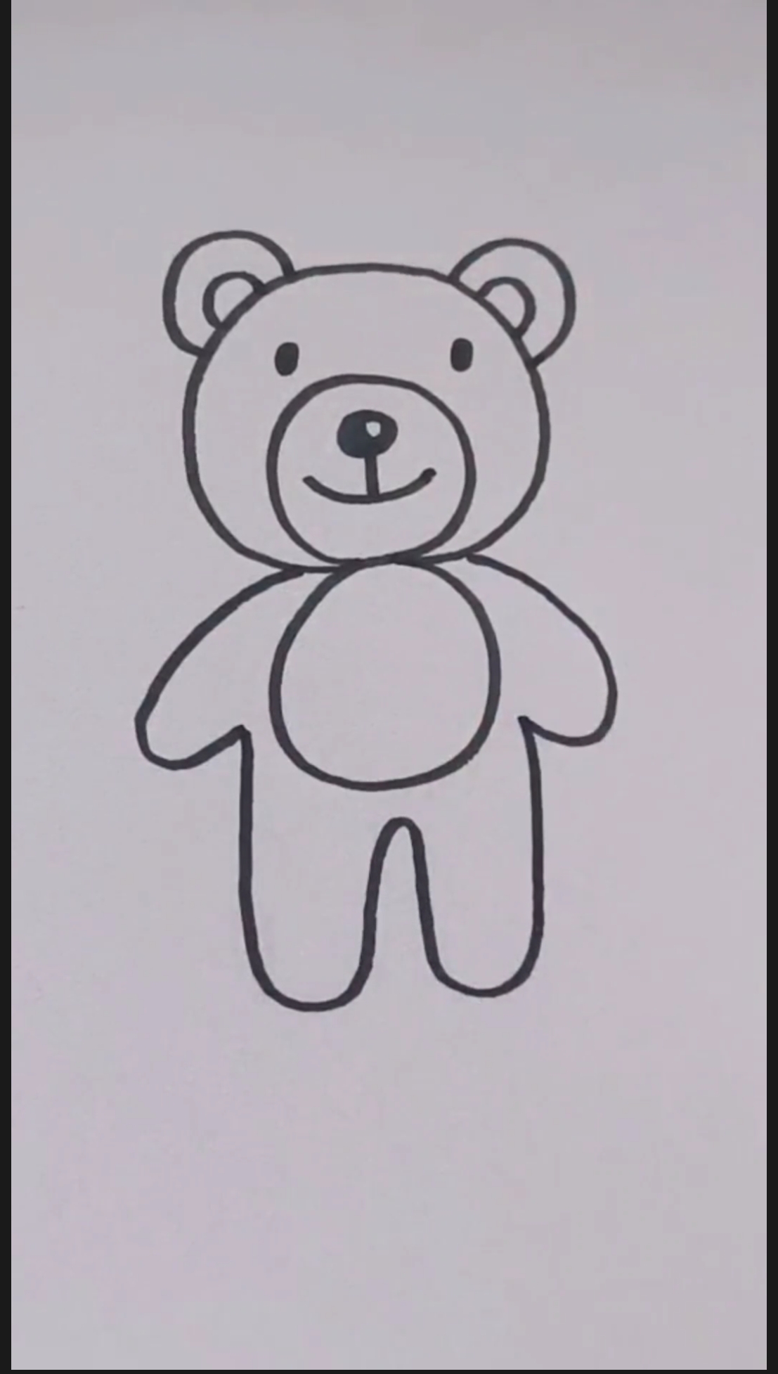二年级美术简笔画小熊图片