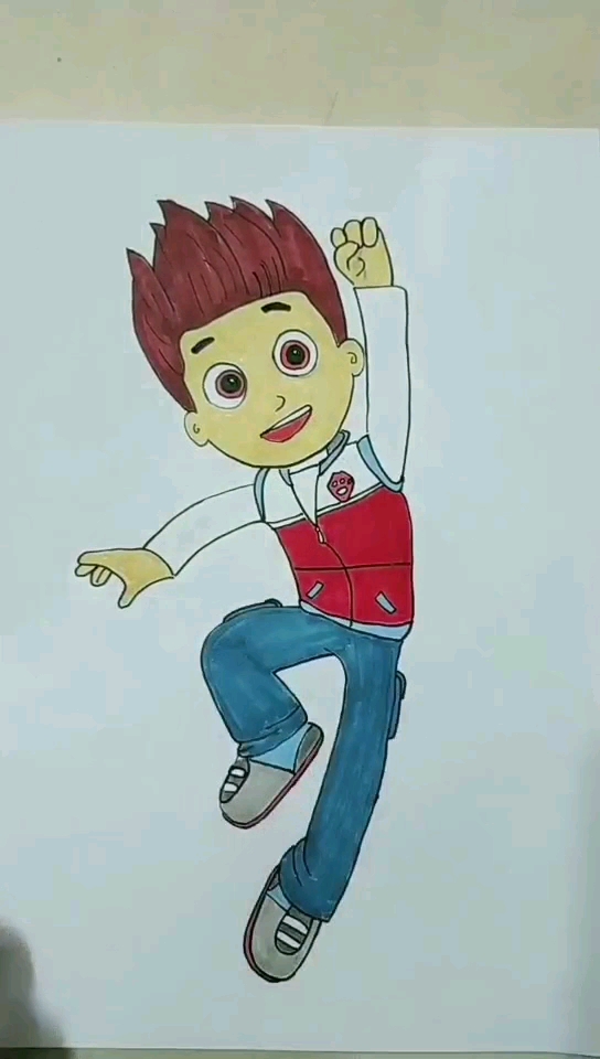 今天分享汪汪队莱德简笔画