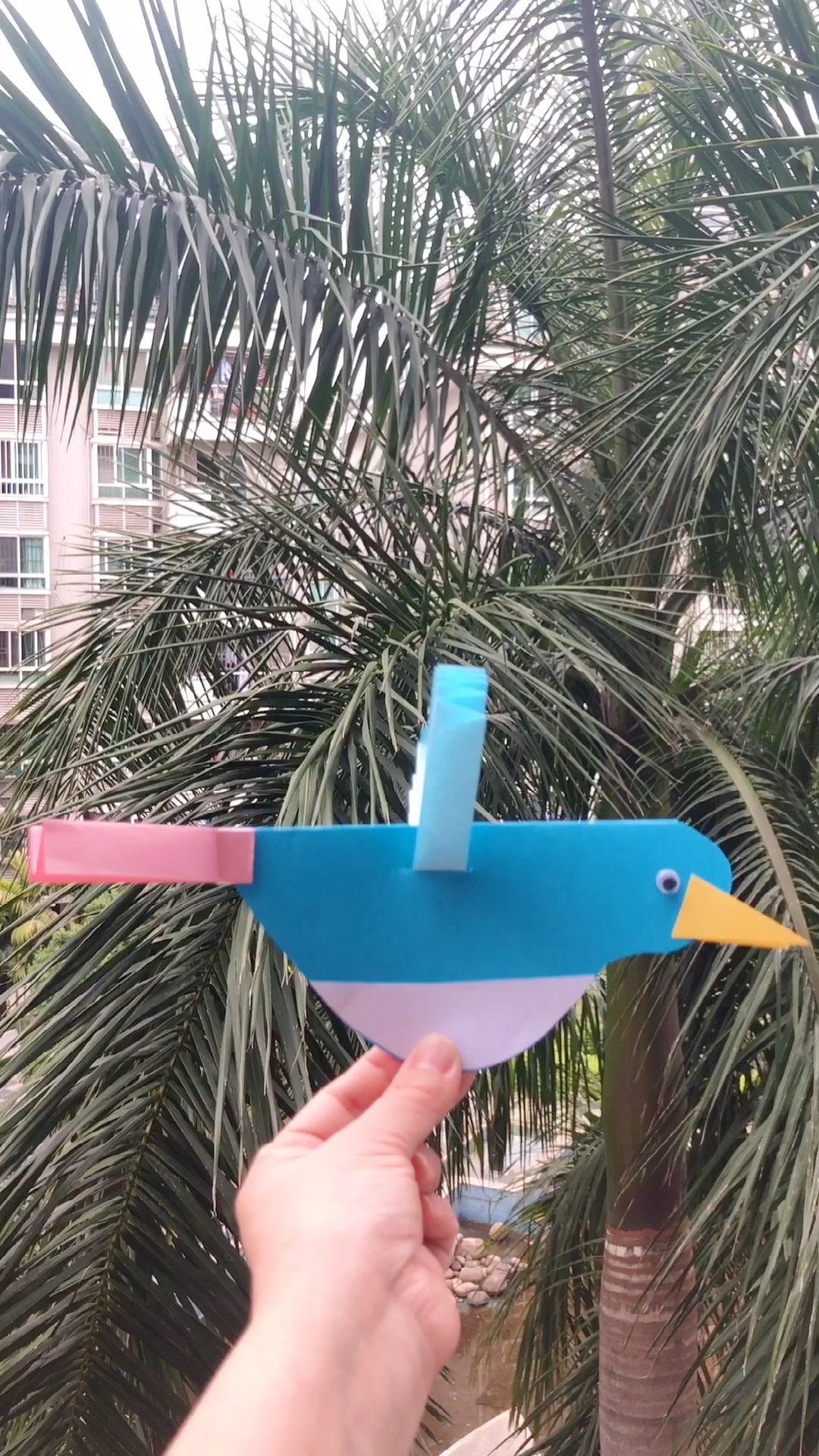 幼儿手工#立体小鸟