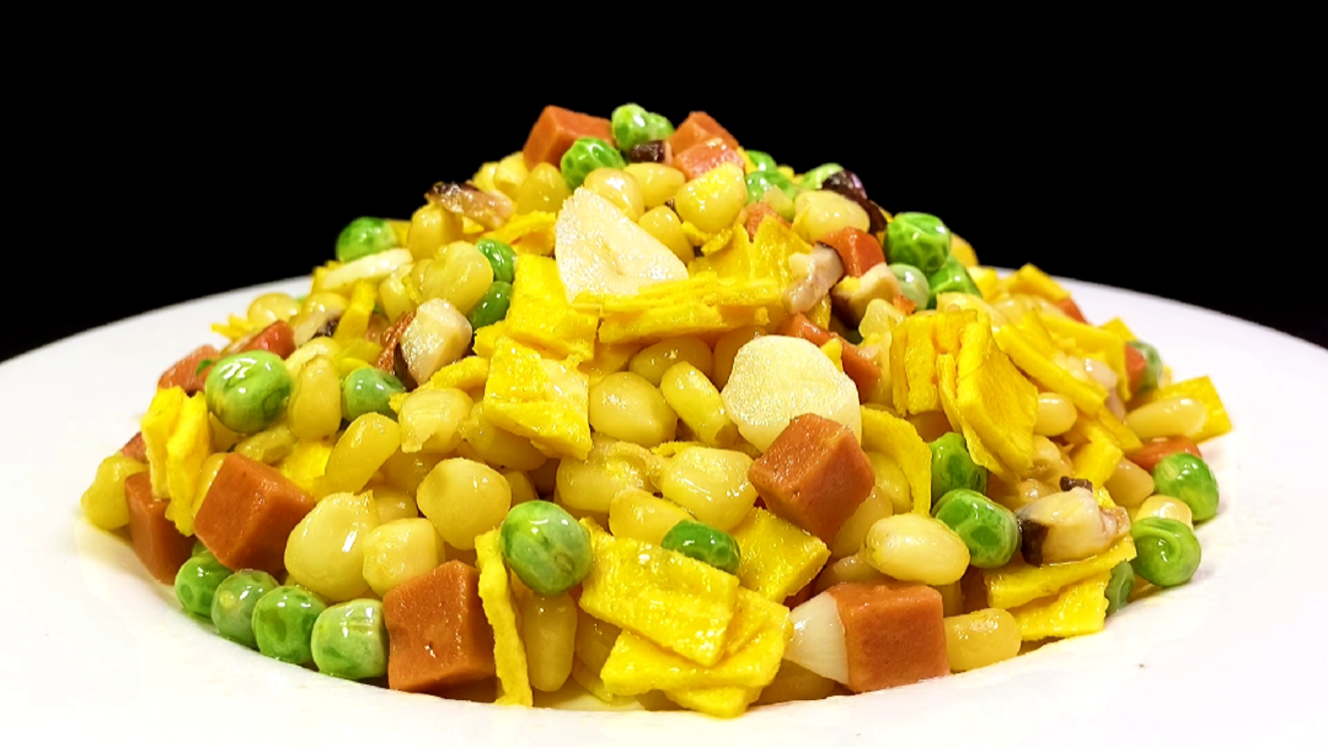 美食#玉米炒鸡蛋清香甜糯,营养丰富.