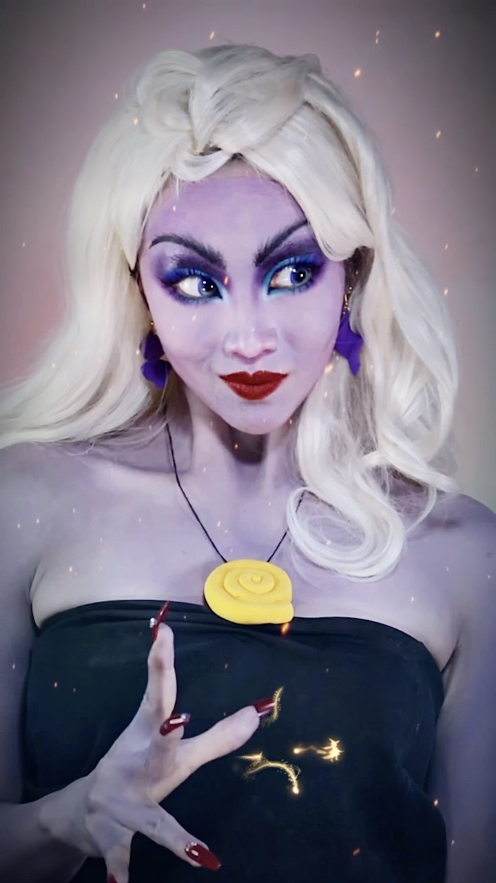 迪士尼#仿妆～迪士尼中最会做生意的反派乌苏拉!-度小视