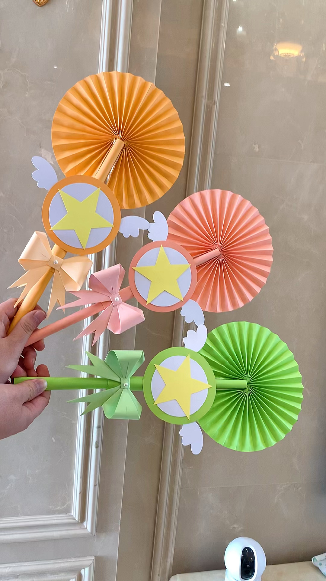 又给小闺蜜做了不一样的伸缩扇子你想做给谁快把她宠成小仙女吧