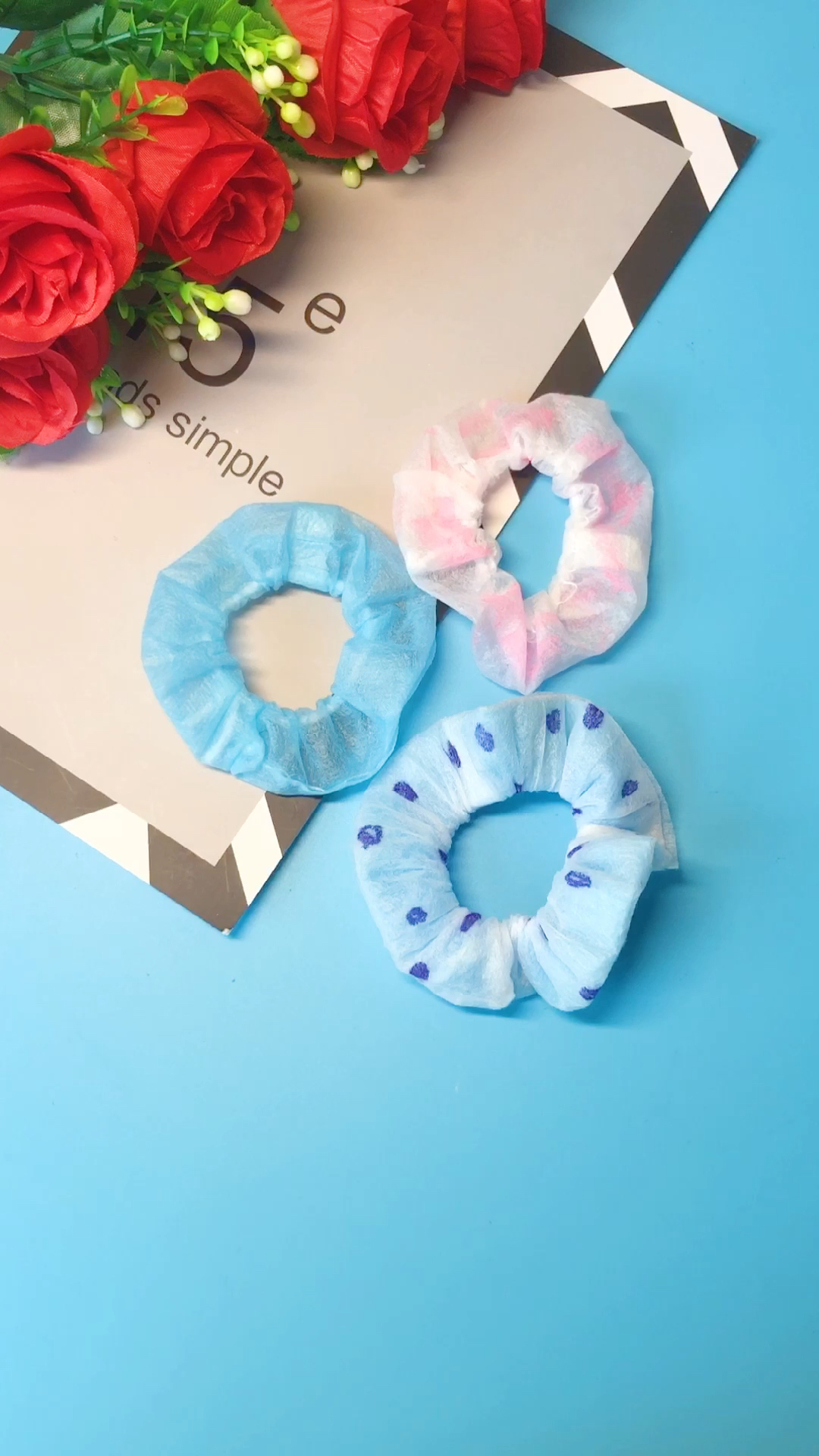 口罩做的大肠发圈.