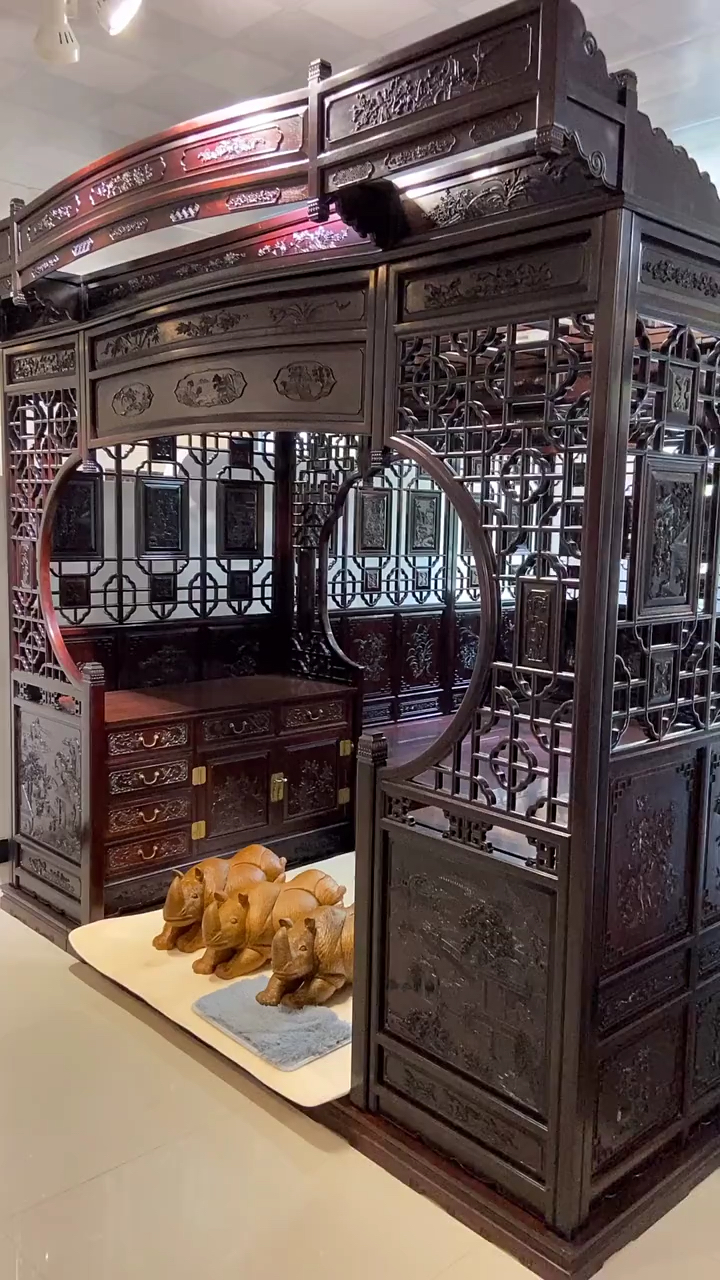 一张传世之作-千工拔步床