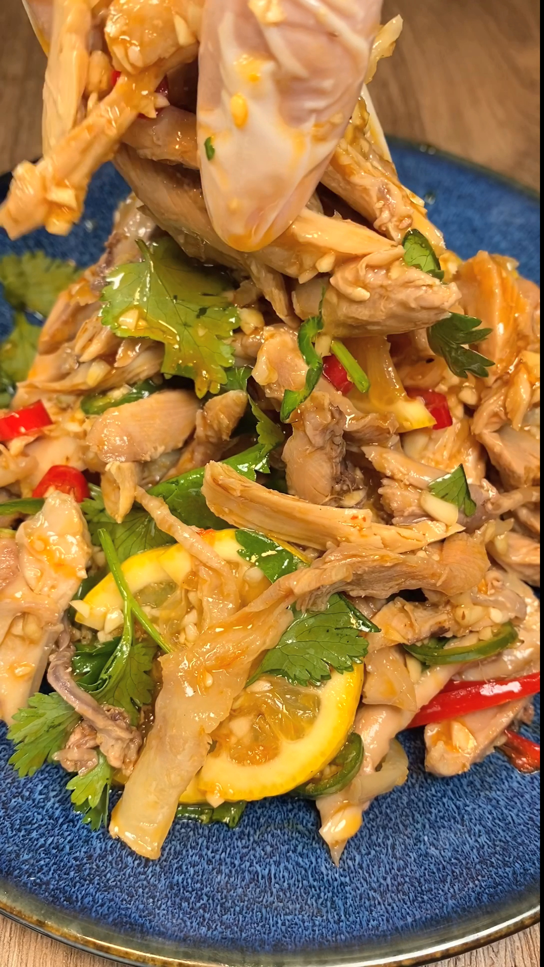 自制美食#清新爽口的柠檬手撕鸡,经济实惠,一看就会