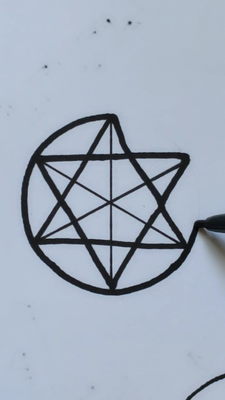 一笔六芒星