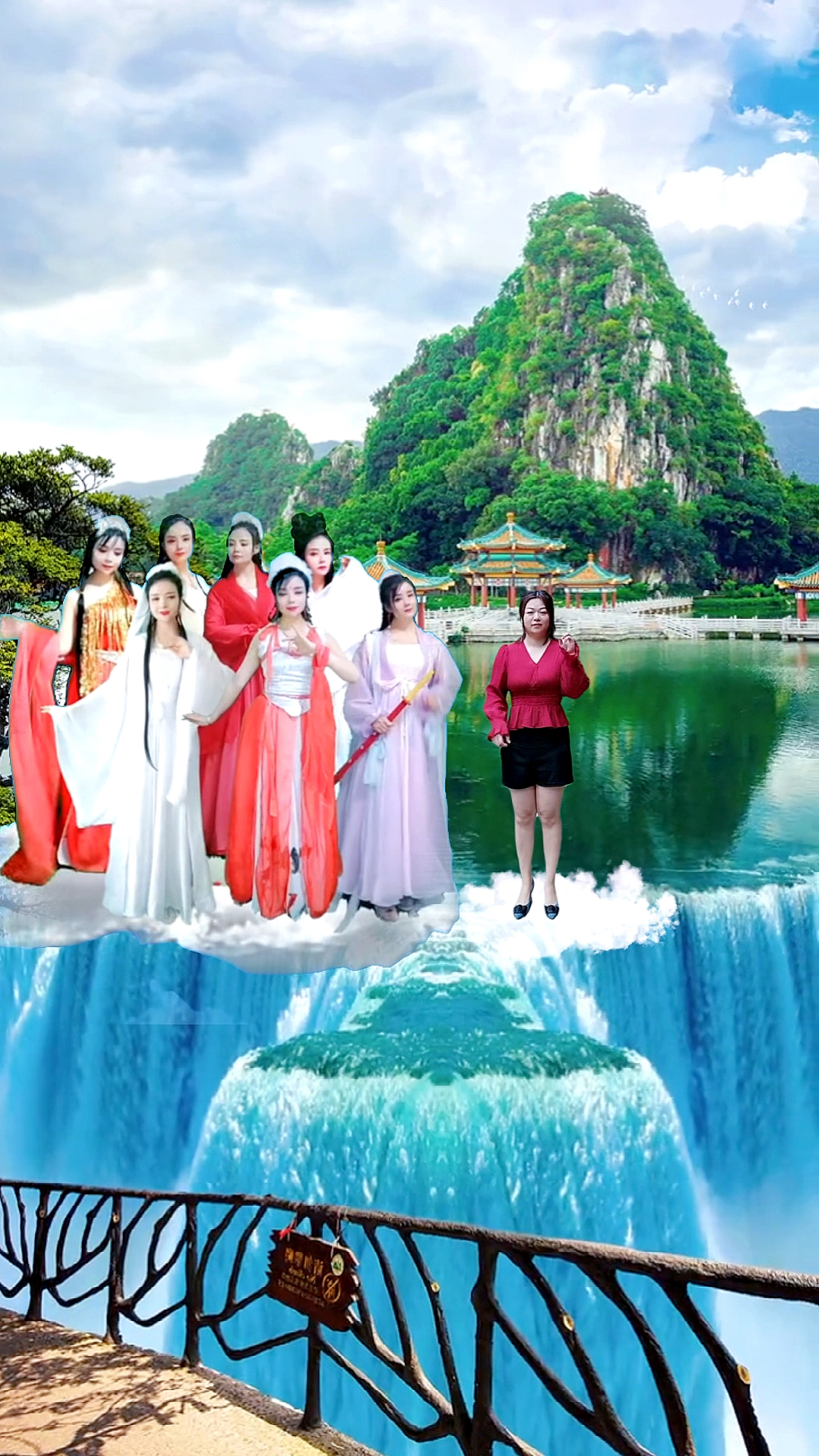 不一样的人生#今天有幸带着七仙女来我们肇庆城区的七星岩,仙女湖