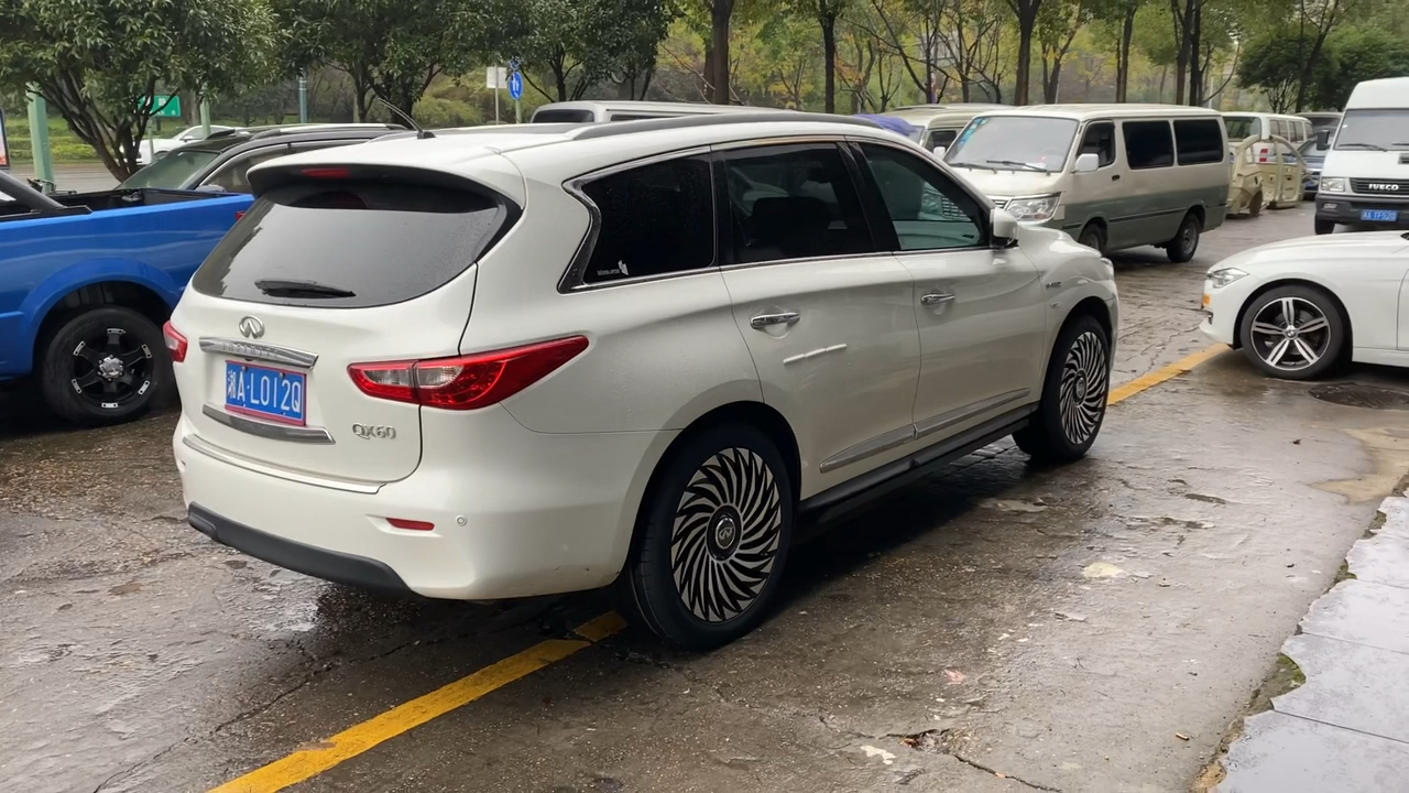 轮毂轮胎改装升级#英菲尼迪qx60轮毂轮胎改装升级:265/45r21