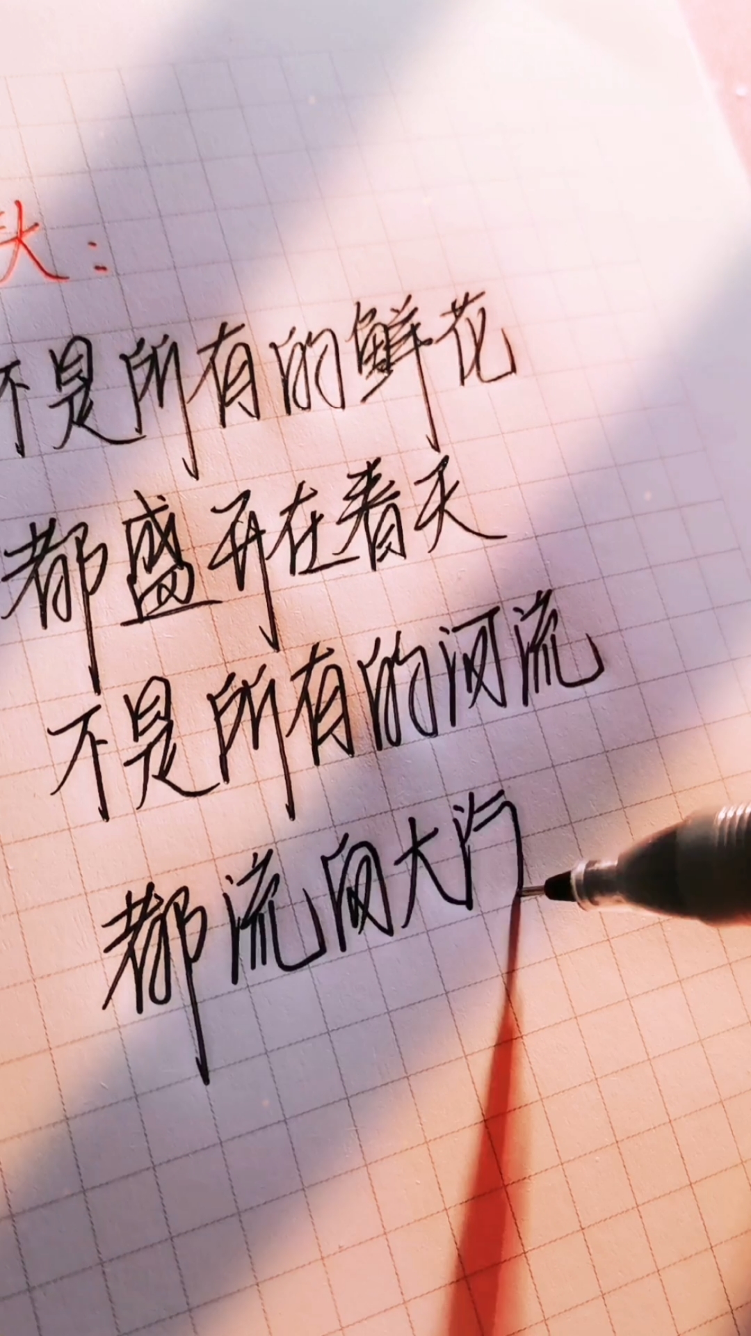 手写文字#可以写进作文的神仙句子