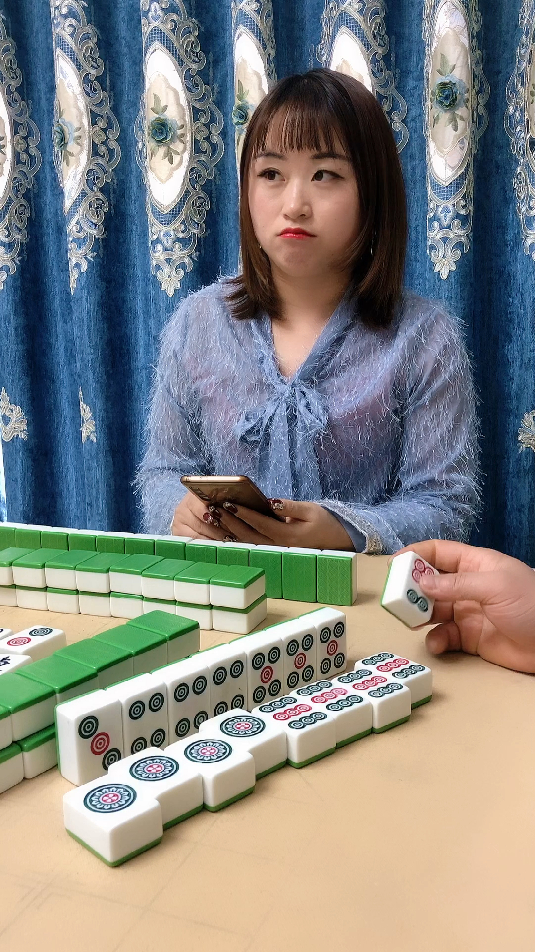 本以为杠上开花,竟然来个六筒