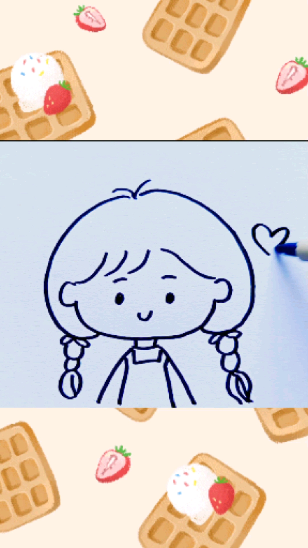 简笔画#简单画漂亮的女孩子