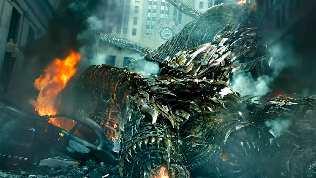 变形金刚3变形金刚震荡波手下钻地魔超强的破坏力科幻电影科幻科幻