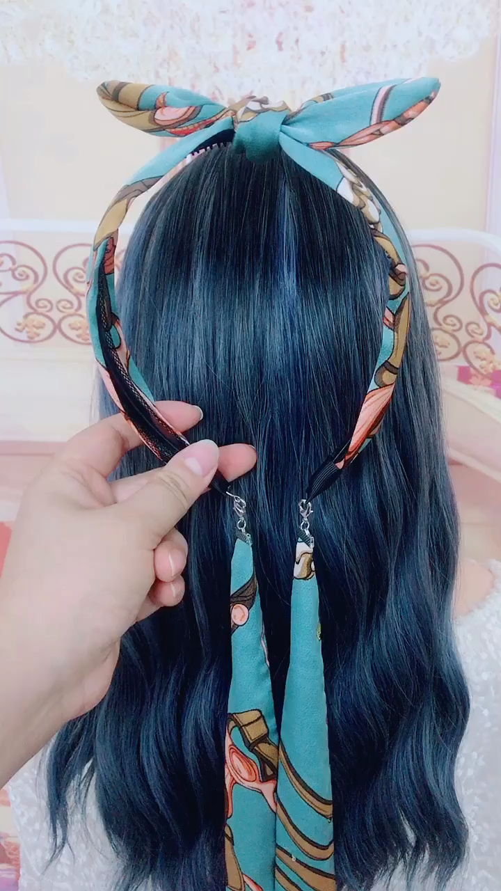 飘带发箍的正确带法