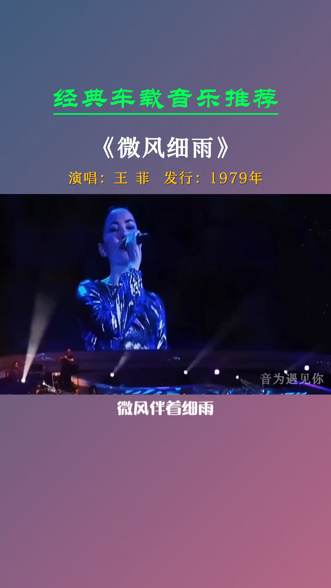 《微风细雨》王菲-度小视
