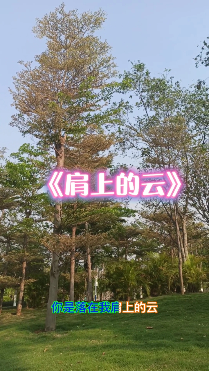 肩上的云#《肩上的云》续2之男声版——将昨日的温馨记忆,变成这段
