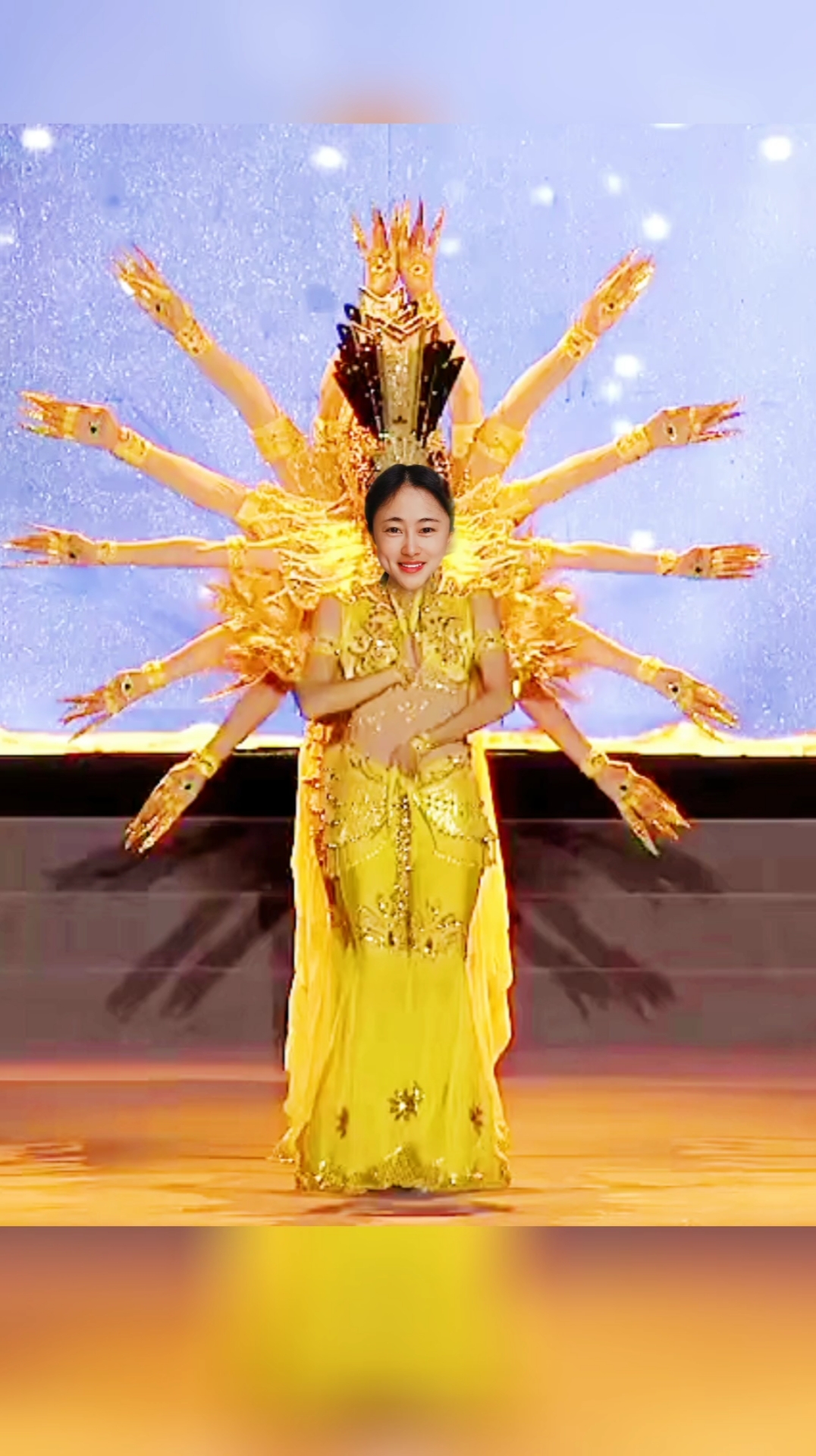 舞蹈#聋哑人冰紫,千手观音,简直太美了.