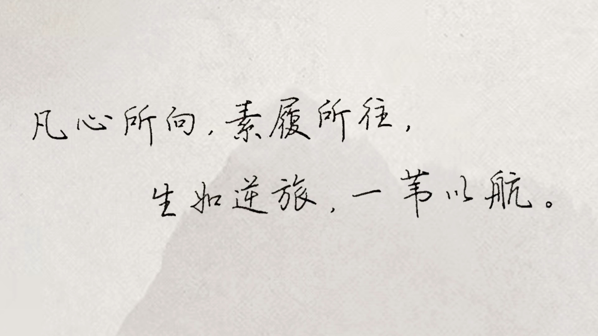 破壳计划#每日练字:凡心所向,素履所往,生如逆旅,一苇以航