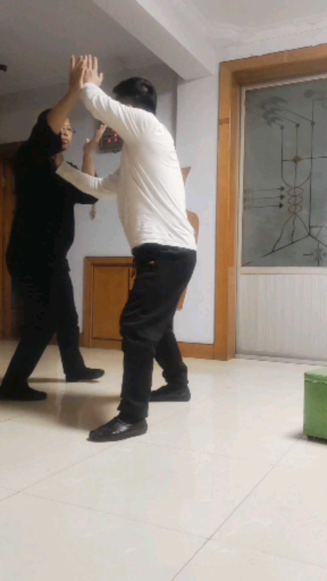 武当三丰自然派八卦对手是八卦掌的招式对练通过对练加深对招式的了解