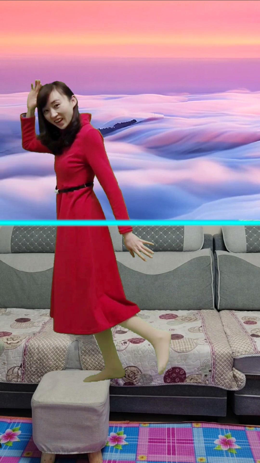 蓝线合拍#蓝线挑战腾云