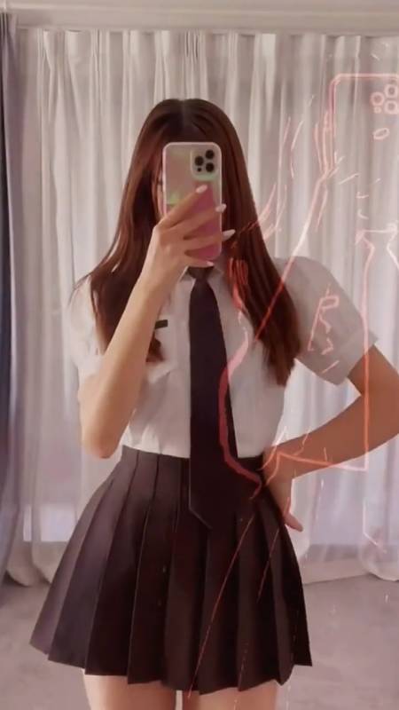 优秀如我#完美身材jk制服双马尾弹力摇谁看谁不迷糊