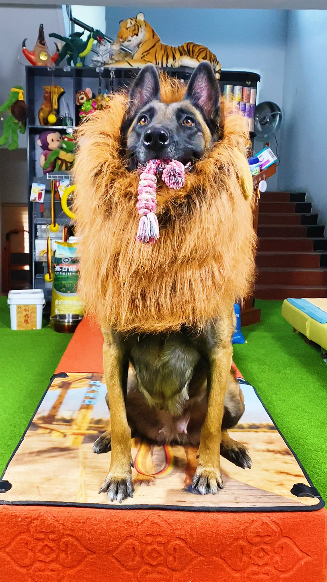 萌宠#金毛狮王来了