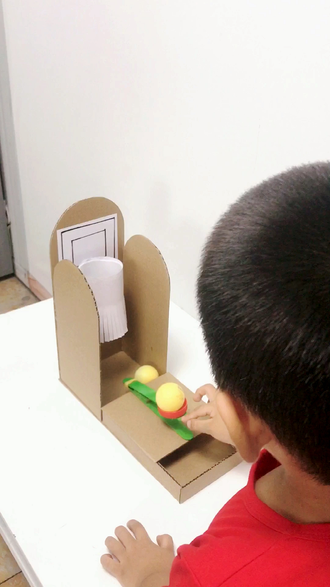 手工制作#投篮训练器